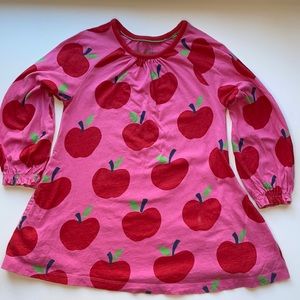 Mini Boden Girls, long sleeve with pockets  Tunic dress. Size 5-6y.